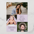 Pale Lilac Gold Foil Calligraphy Photo Graduation