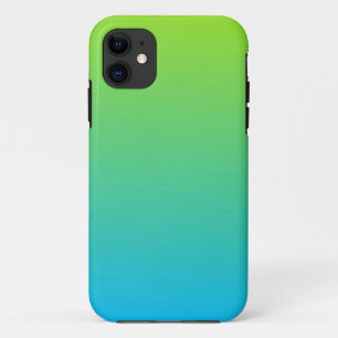 Pale Lime And Blue Two Tone Case-Mate iPhone Case