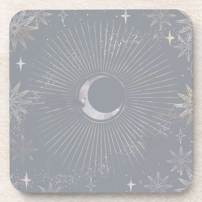 Pale Moon Burst Coaster (Front)