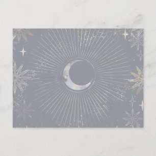 Pale Moon Burst Postcard