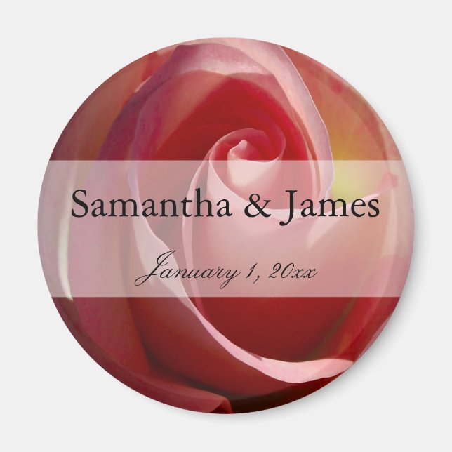 Pale Moon Rose Magnet (Front)