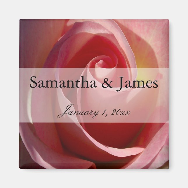 Pale Moon Rose Magnet (Front)