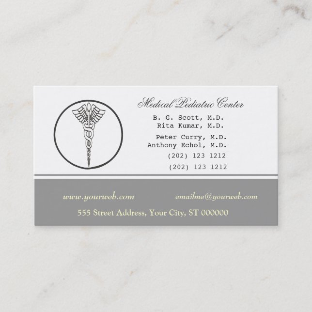 Pale Neutral Colour Medical Doctor Appointment (Front)