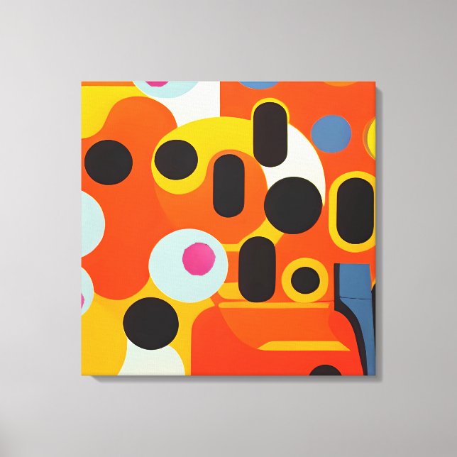 Pale Olives - Ken Gauge Abstract Canvas Print (Front)