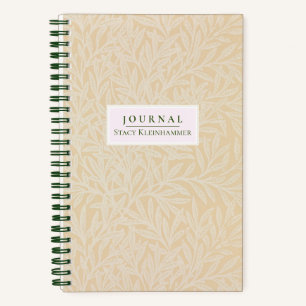Pale Pastel Willow William Morris Dotted Journal