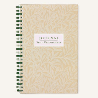 Pale Pastel Willow William Morris Dotted Journal