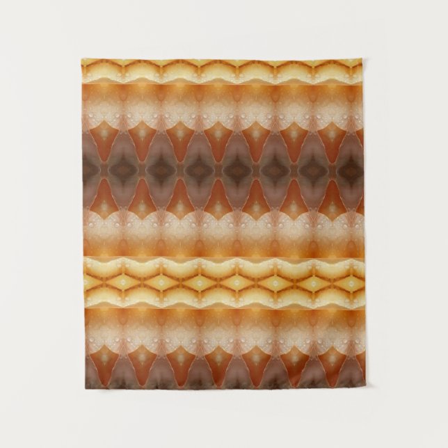 Pale Peachy Ikat 6 Tapestry (Front)