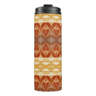 Pale Peachy Ikat 9 Thermal Tumbler