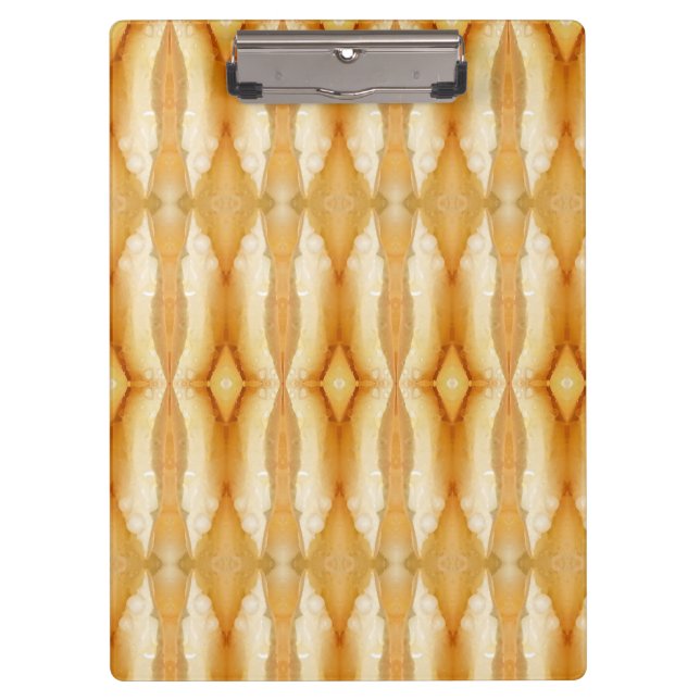 Pale Peachy Ikat  Clipboard (Front)
