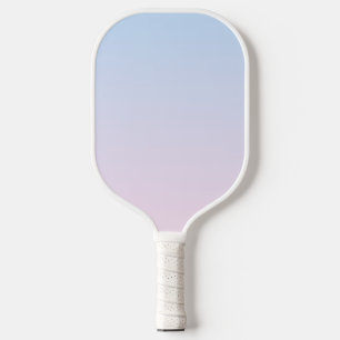 Pale Pink and Blue Gradient Background Pickleball Paddle