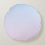Pale Pink and Blue Gradient Background Round Cushion<br><div class="desc">Pale pink and blue gradient colours.</div>