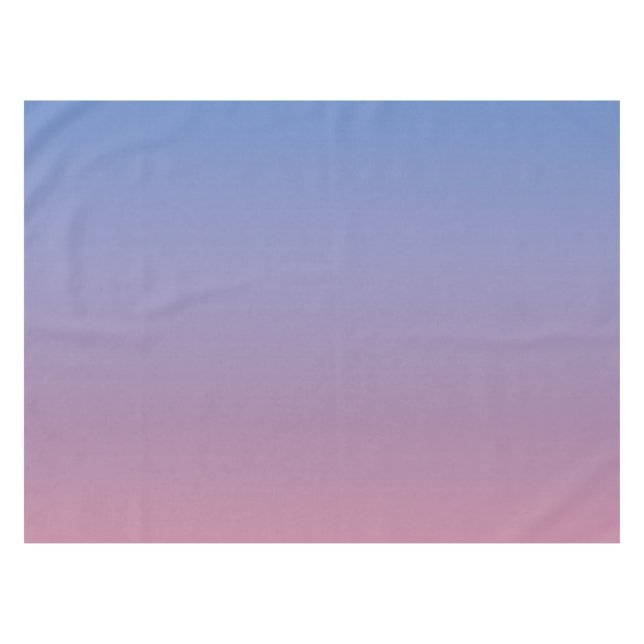 Pale pink and blue gradient ombre tablecloth (Front (Horizontal))