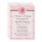 Pale Pink and Brown Daisy Baby Shower Invitation