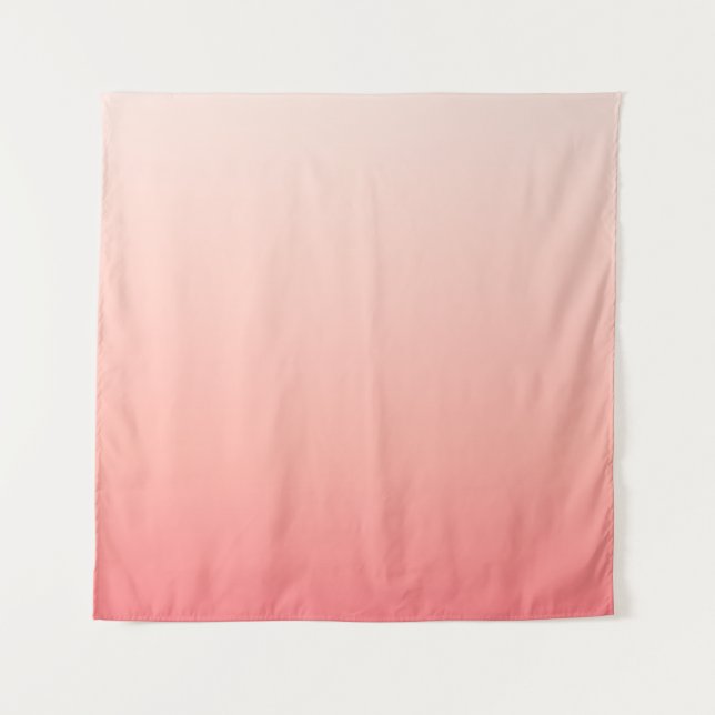 Pale pink and peach gradient tapestry (Front)