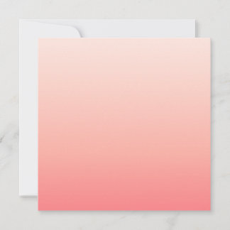 Pale pink and peach gradient thank you card