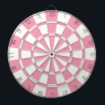 Pale Pink And White<br><div class="desc">Pale Pink And White Dart Board</div>