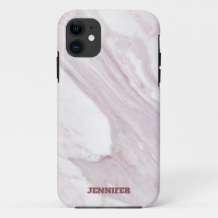 Pale Pink And White Marble Stone Case-Mate iPhone Case