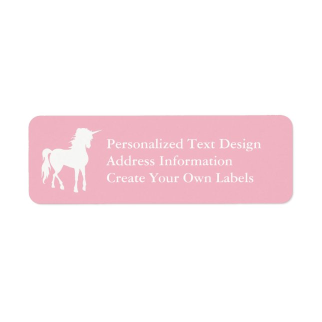 Pale Pink and White Unicorn (Front)