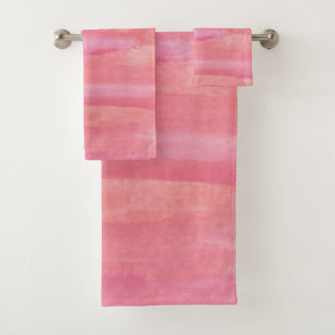 Pale Pink Bath Towel Set