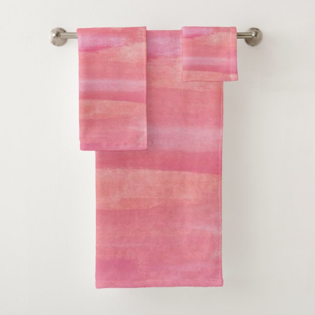 Pale Pink Bath Towel Set (Insitu)