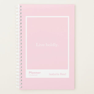 Pale Pink Block Quote Fully Customisable Planner