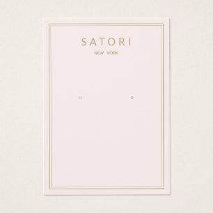 Pale Pink Border Earring Jewelry Display