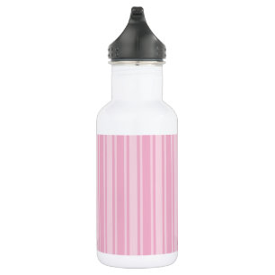 Pale pink candy stripes 532 ml water bottle