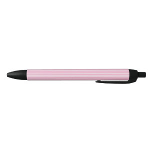 Pale pink candy stripes black ink pen