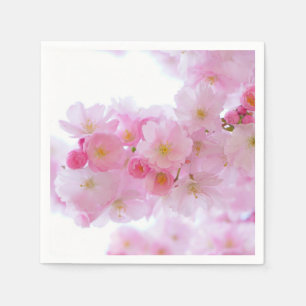 Pale Pink Cherry Blossoms Napkin