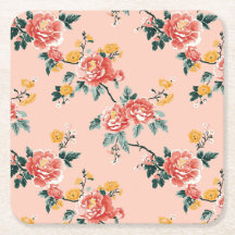 Pale Pink Chinoiserie Floral
