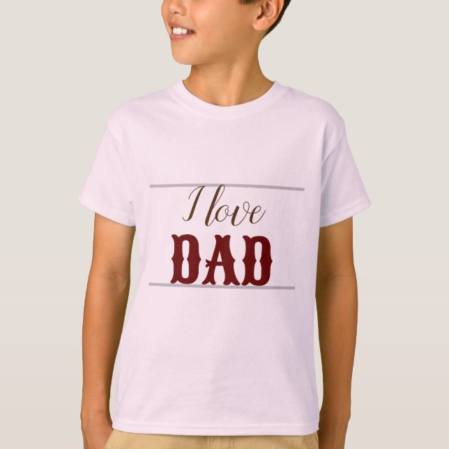 Pale pink Dark red kids boy T-Shirt (Front)