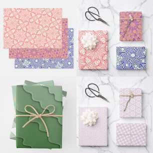 Pale pink delikate pattern Wrapping paper