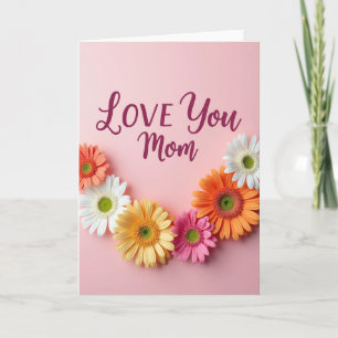 Pale Pink Floral Pattern Card