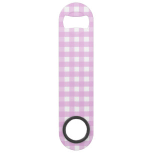 Pale pink gingham