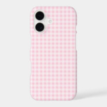 Pale Pink Gingham Plaid