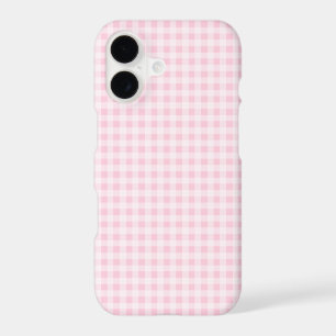 Pale Pink Gingham Plaid