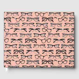 Pale Pink Glasses, Eyeglasses, Eyewear Guest Book