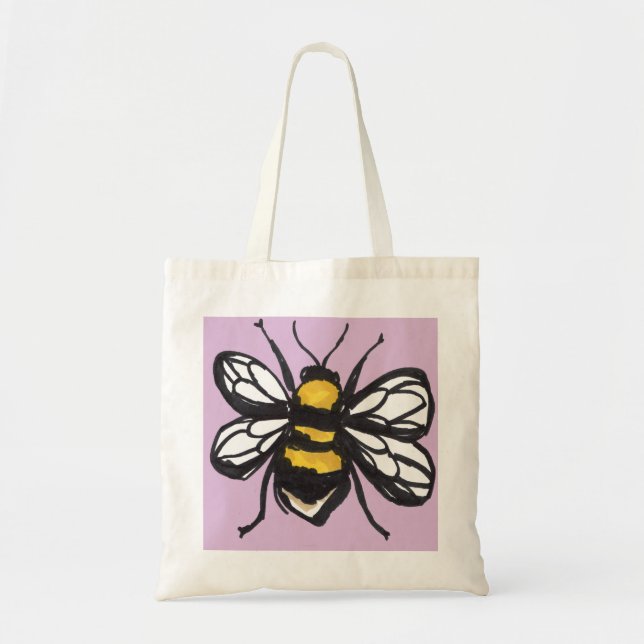 Pale Pink Humble Bumblebee Bag (Front)