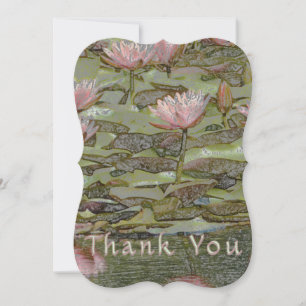 PALE-PINK LOTUS BLOSSOMS/THANK YOU CARD