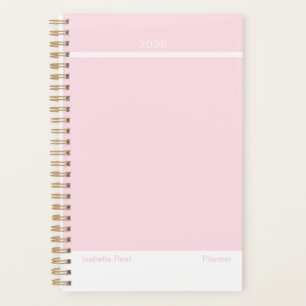 Pale Pink Minimalist Planner
