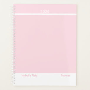 Pale Pink Minimalist Planner