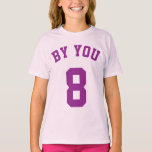 Pale Pink & Purple Kids | Sports Jersey Design T-Shirt<br><div class="desc">Pale Pink & Purple Kids | Sports Jersey Design • Kids Sports Jersey T-Shirt</div>