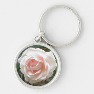 Pale Pink Rose Key Ring