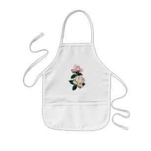 Pale Pink Rosebuds Variety Pristine Kids Apron