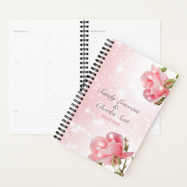 Pale Pink Roses Planner (Display)