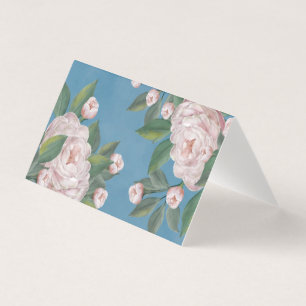 Pale Pink Roses with Navy Blue Background