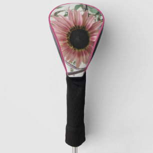 Pale Pink Sunflower Golf Head Cover