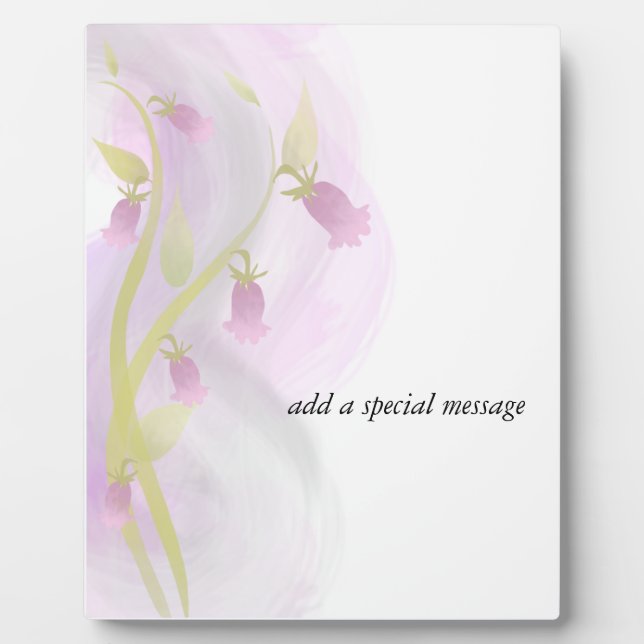 Pale Pink Watercolor Wash Plaque (Front)
