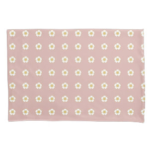 pale pink yellow and white Buttercup Flowers Pillowcase