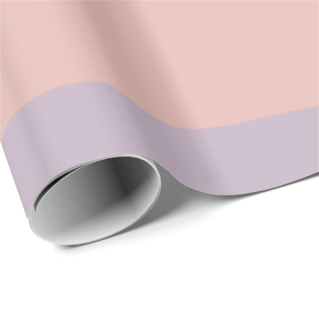 Pale Purple and Pink Stripes Wrapping Paper (Roll Corner)